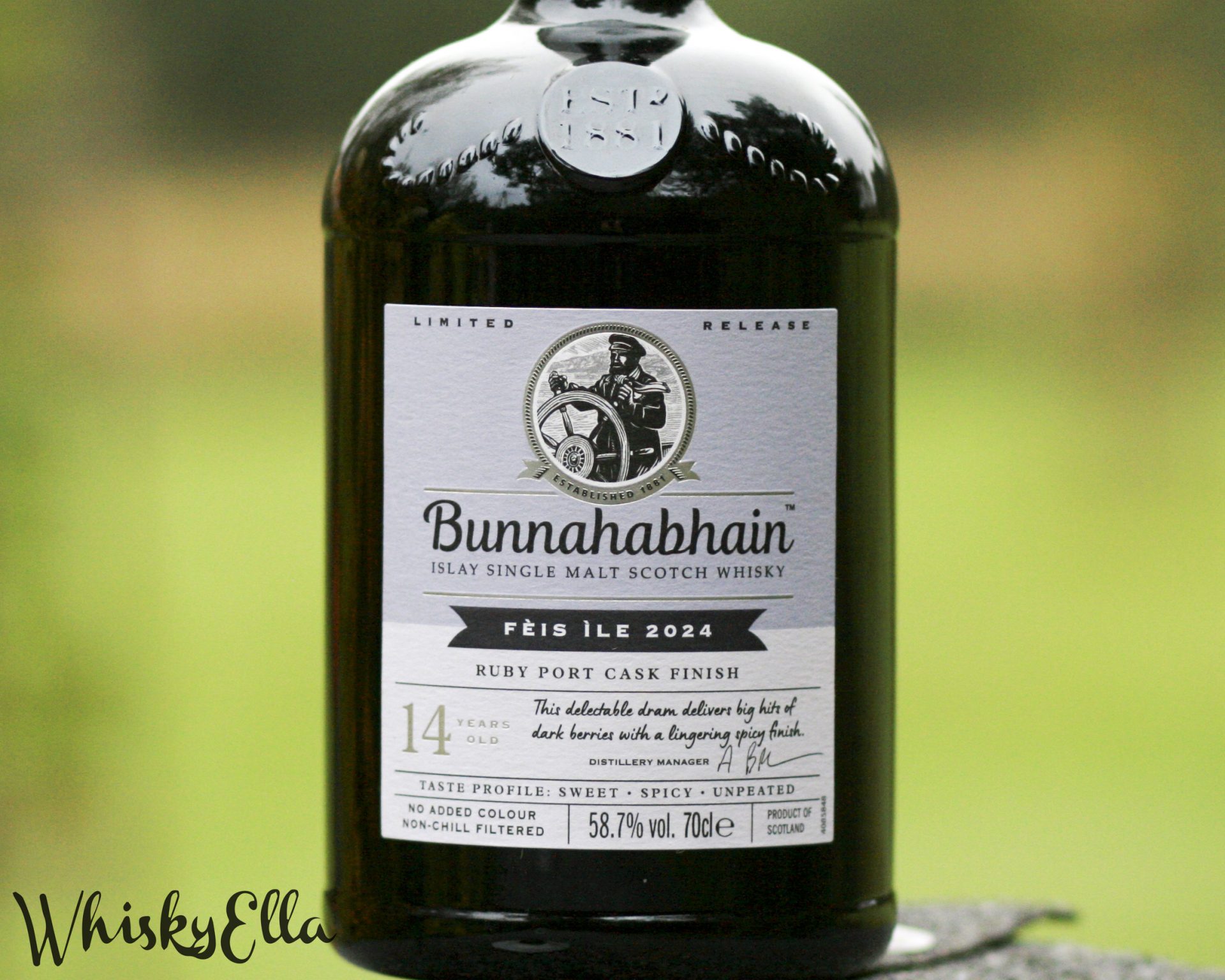 Nasza recenzja Bunnahabhain 14yo Feis Ile 2024 Ruby Port Cask Finish #246